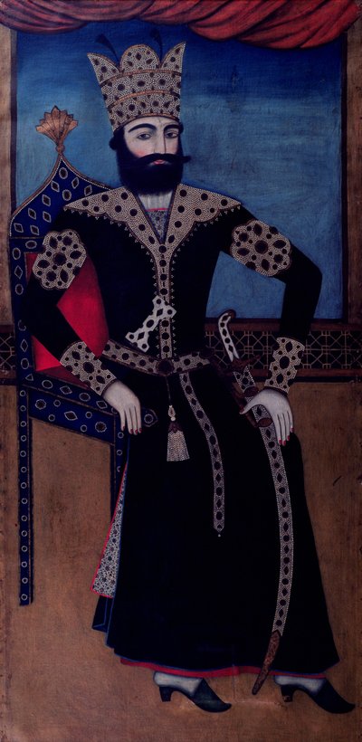 Portrait of Fath-Ali, Shah of Iran (reigned 1797-1834) by Iranian School